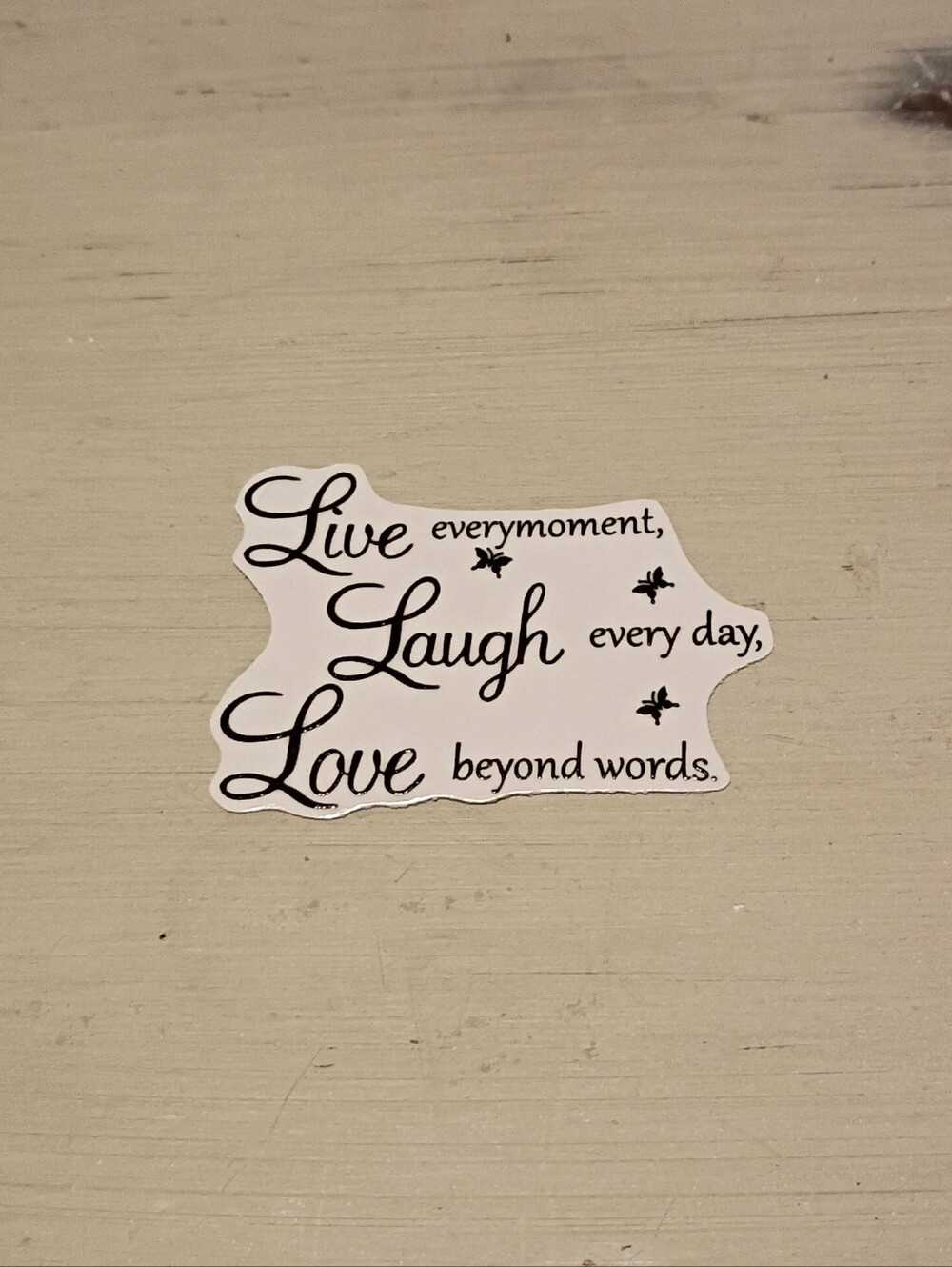 10/$10 Stickers Decals - Live, Laugh, Love Black & White - Brand New Stickers